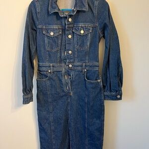 Denim Button-Up Dress